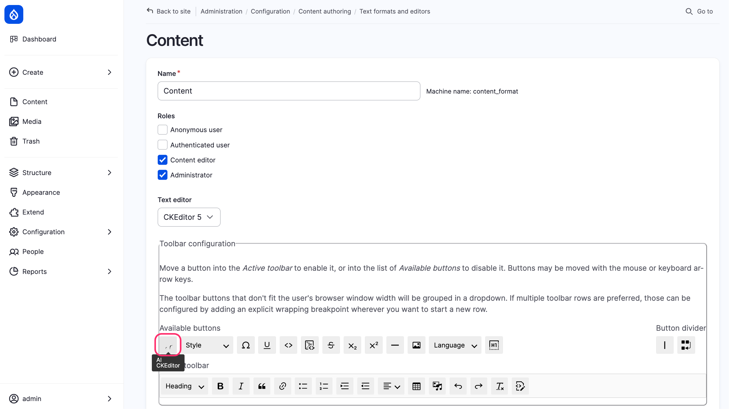 ai ckeditor