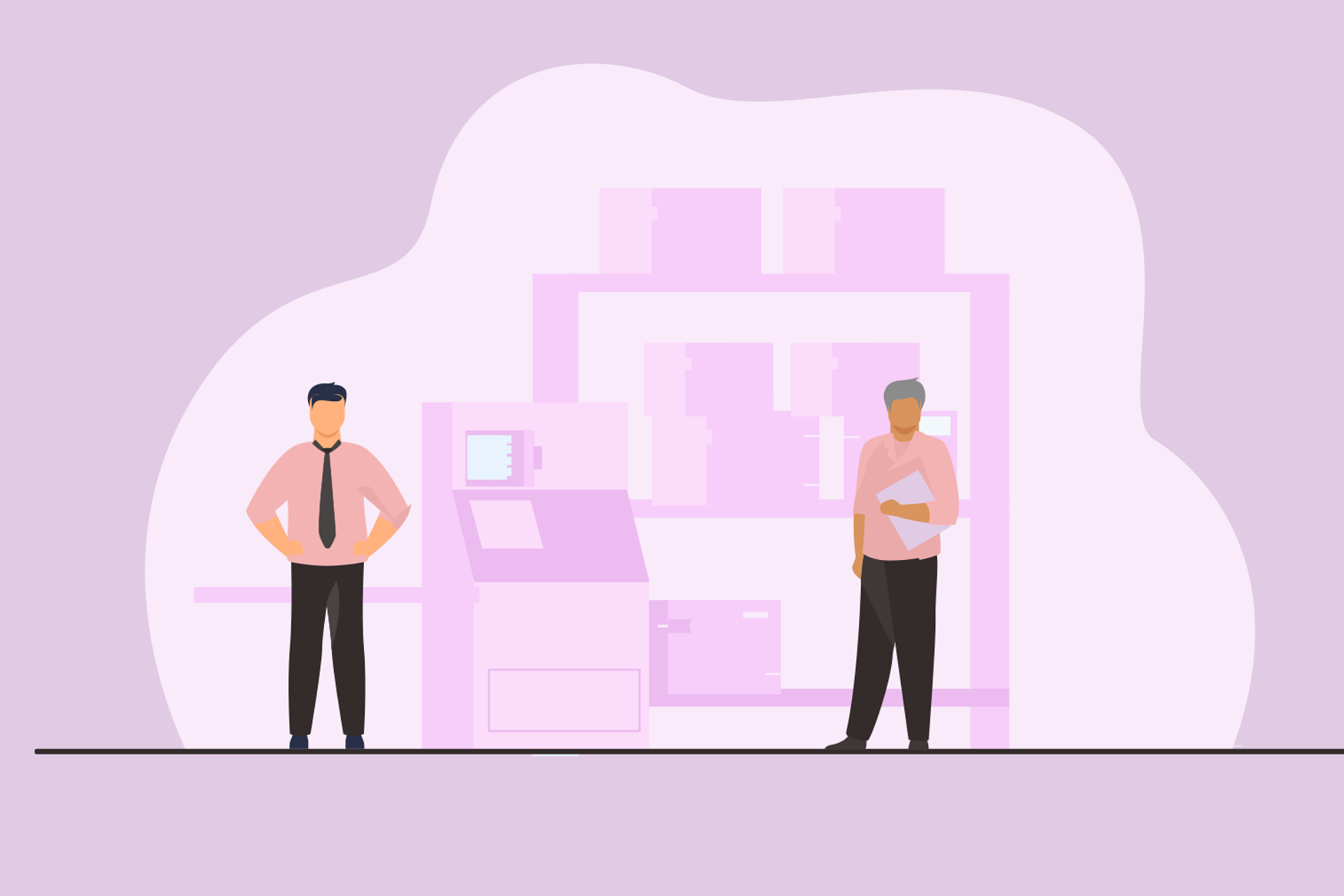 製造現場のイラスト