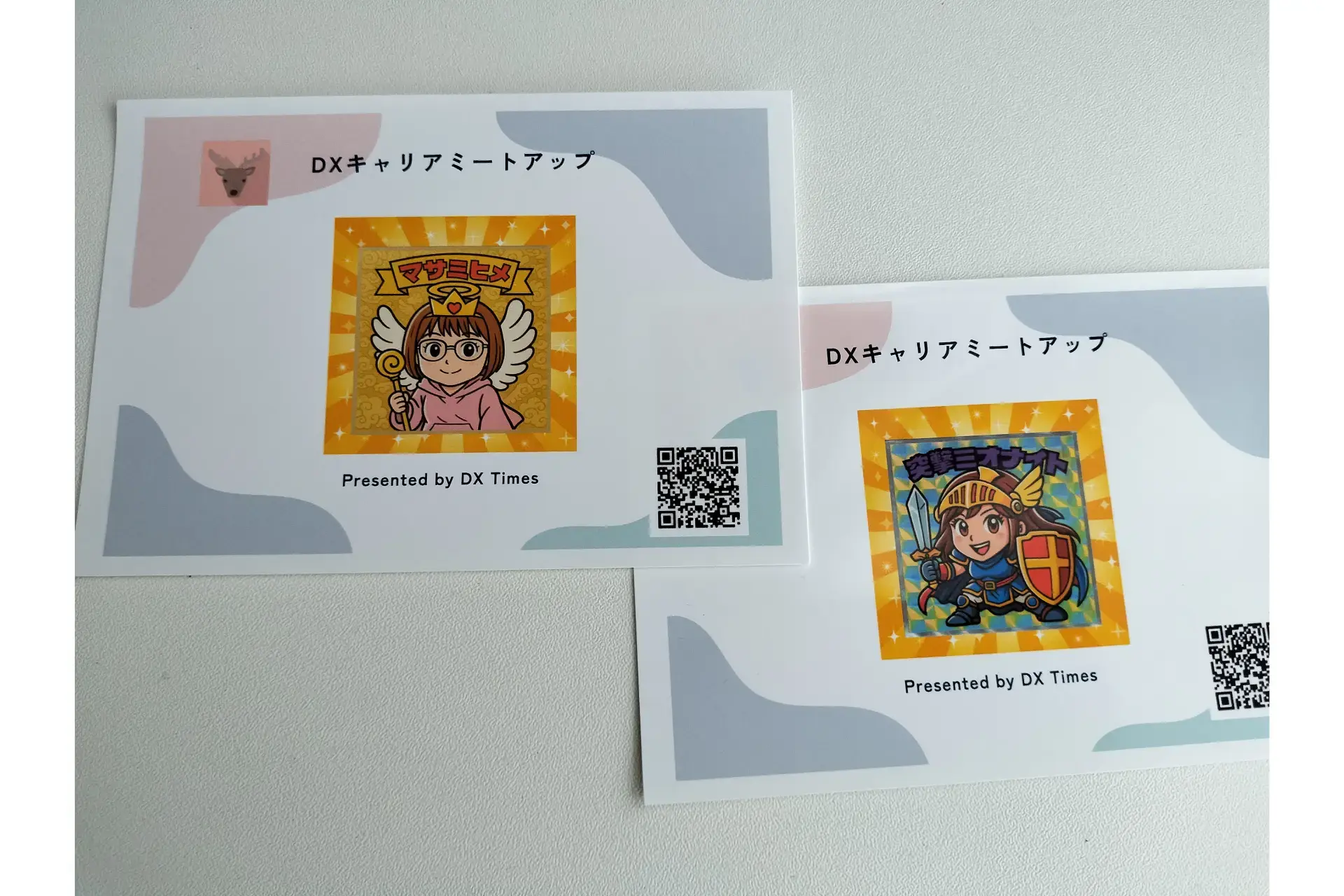 懐かしのキャラクターシール風にAI加工したオリジナル画像