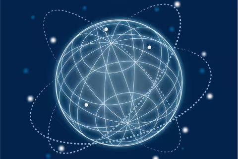 ネットワークが飛び交う地球